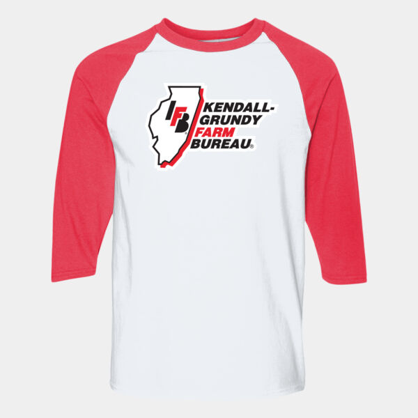 HEAVY COTTON™ RAGLAN THREE-QUARTER SLEEVE T-SHIRT Thumbnail